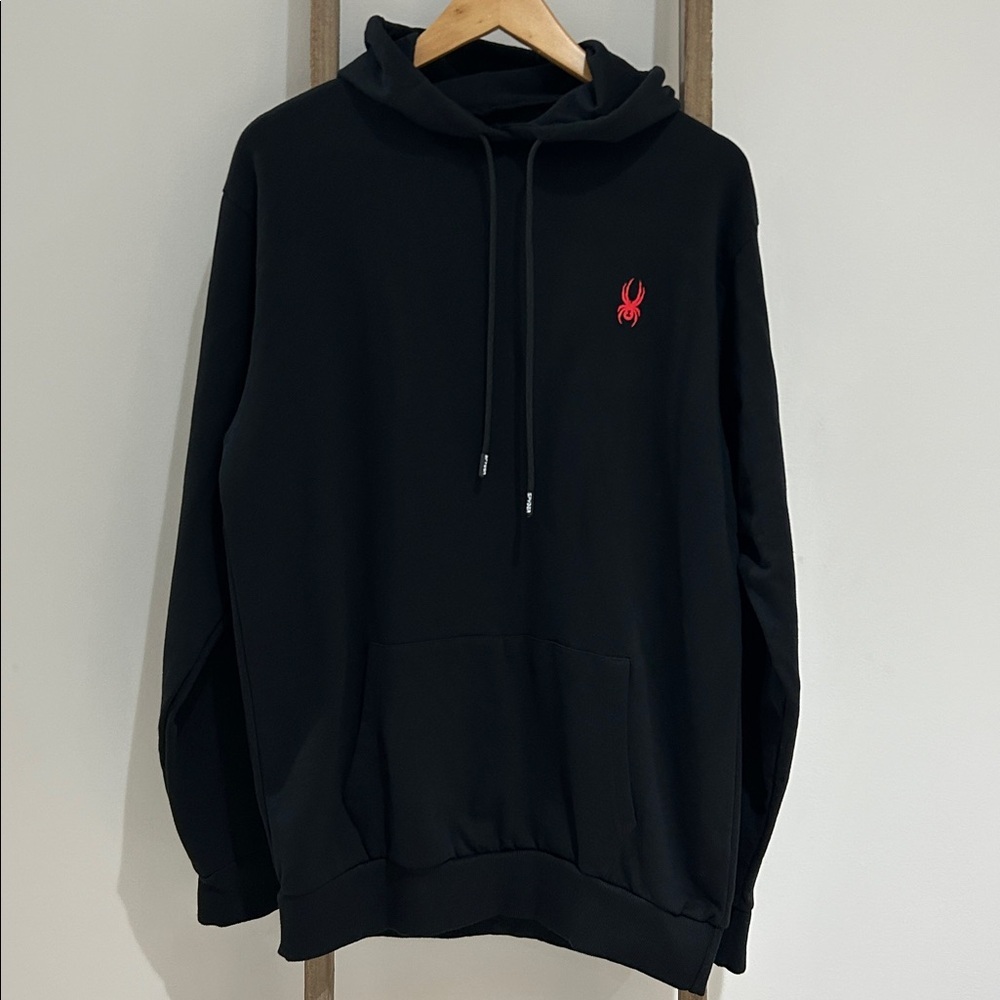 Spyder Sleepwear Hoodie Black Sweatshirt Loungewear Men’s Size Large